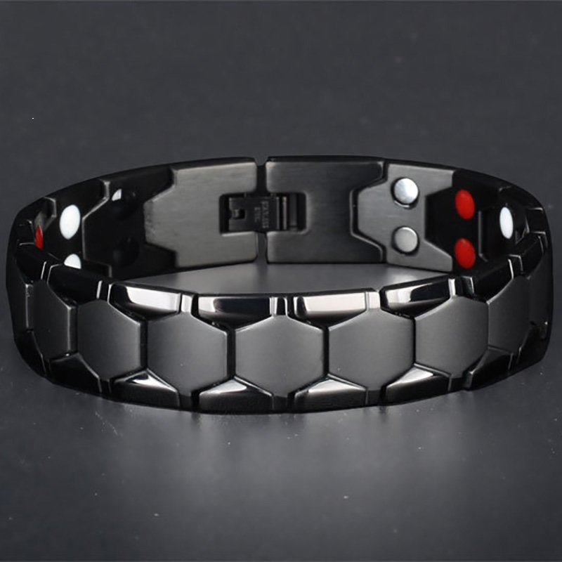 Coordinates Bracelet - مجوهرات رجالي مضادة للتعب شفاء الهيماتيت