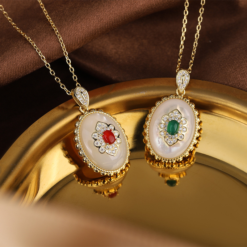 Birth Flower Necklace - المرأة الأزياء الخفيفة الفاخرة زهرة قلادة