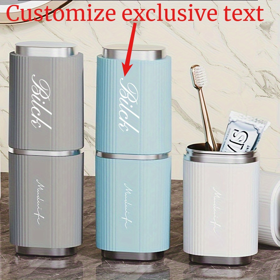 Personalized Name Box - صندوق تخزين فرشاة الأسنان المحمول ذو