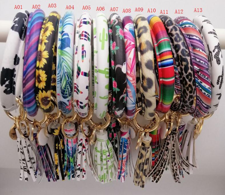 Monogram Keychain Leather - عباد الشمس الصبار بحروف المفاتيح بالجملة