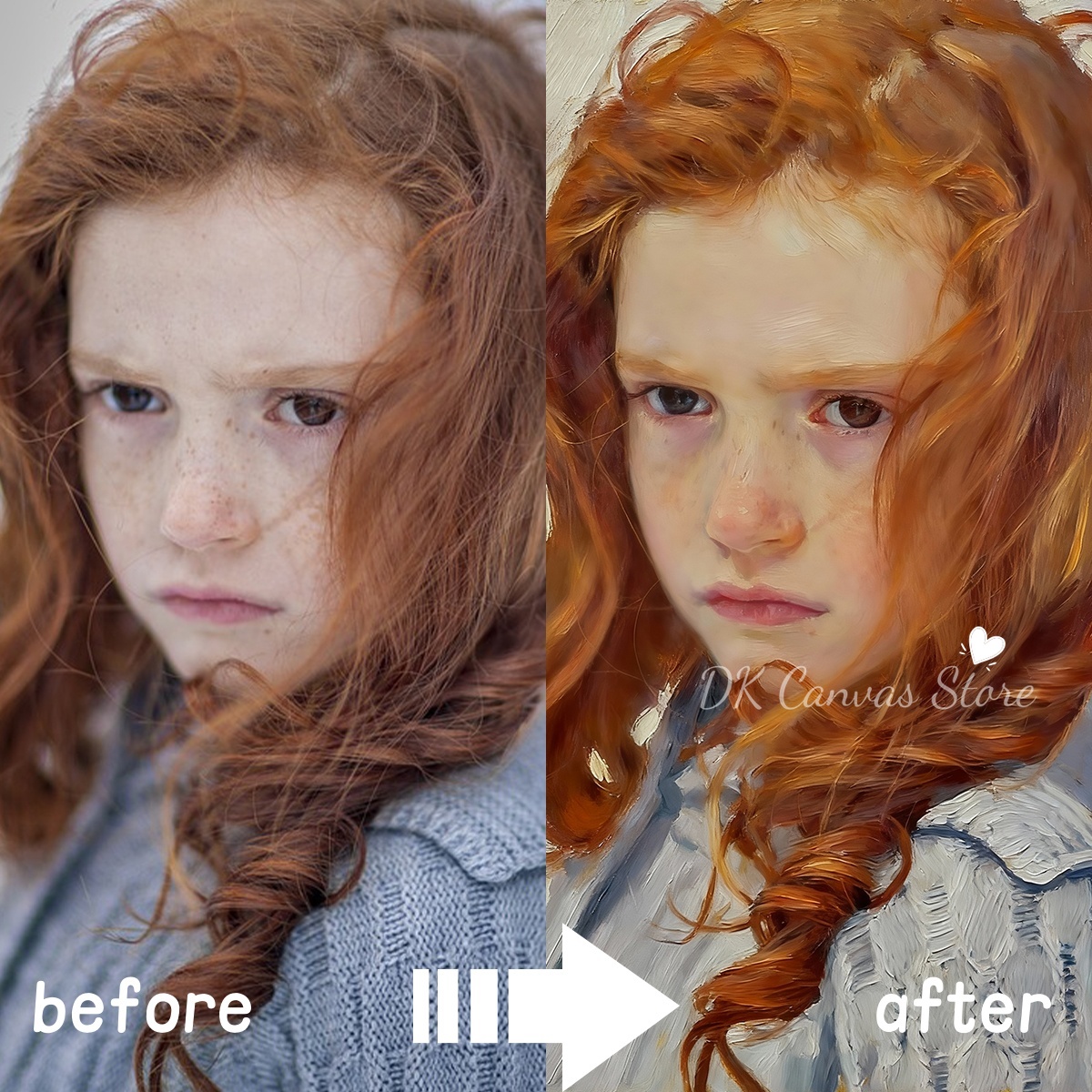 Pet Portrait Custom - شخصية مخصصة النفط اللوحة نمط قماش