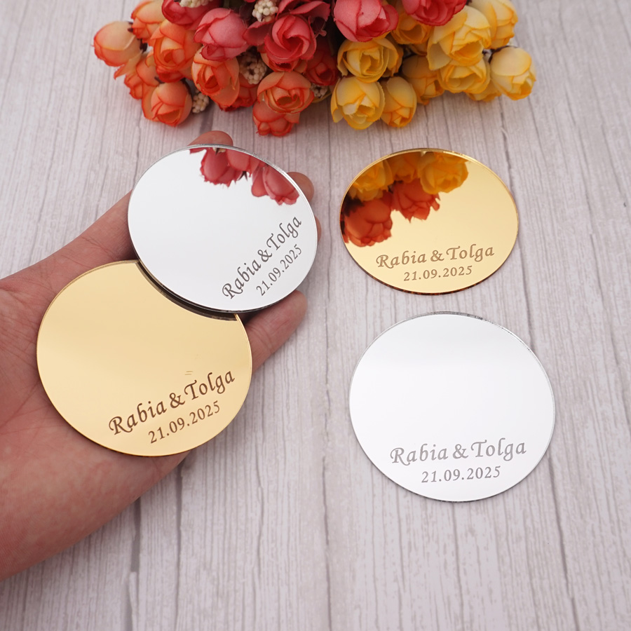 Personalised Candle Label - 12 قطعة هدايا هدايا الزفاف الشخصية