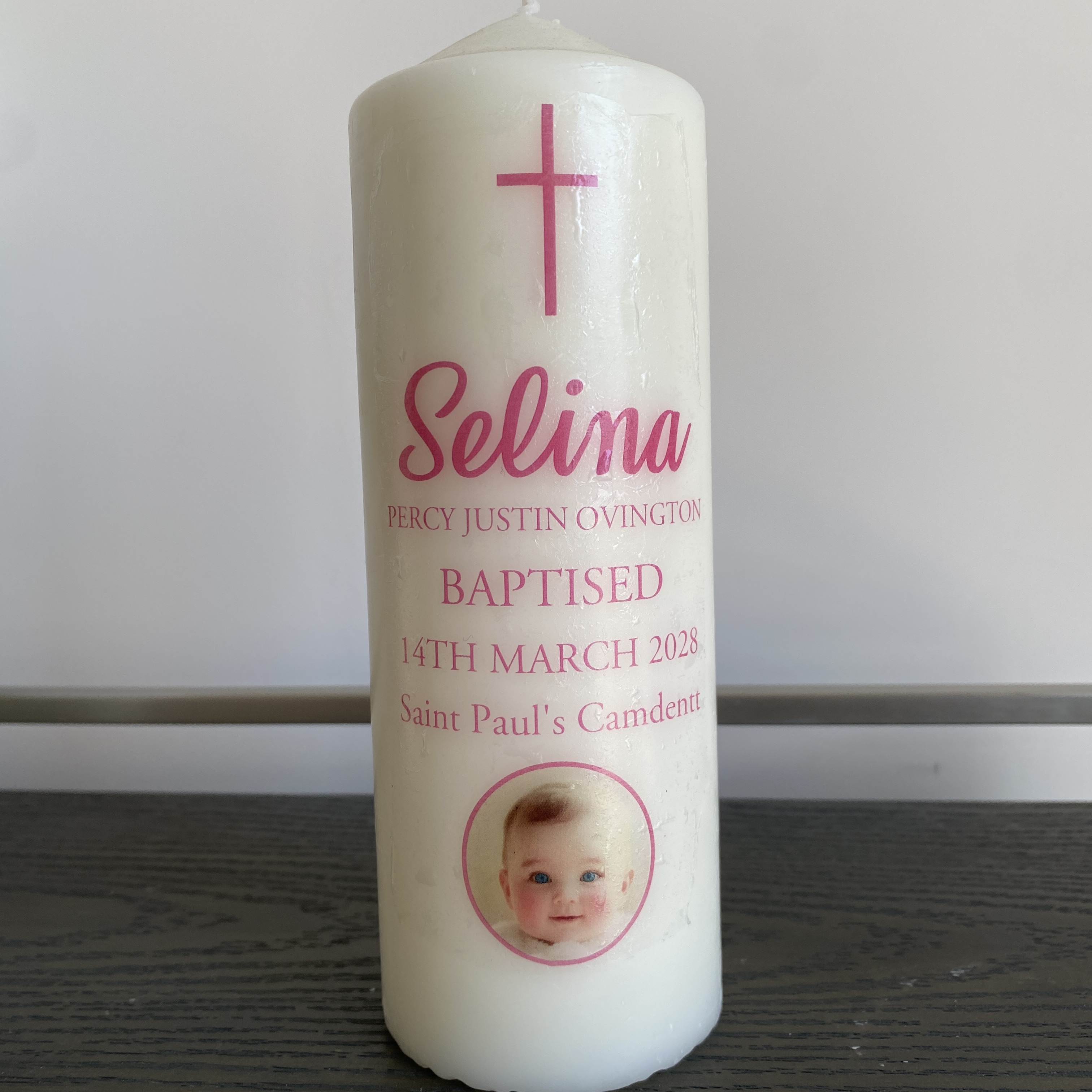 Personalised Candle Label - ملصقات صور زفاف مخصصة، ملصقات شموع