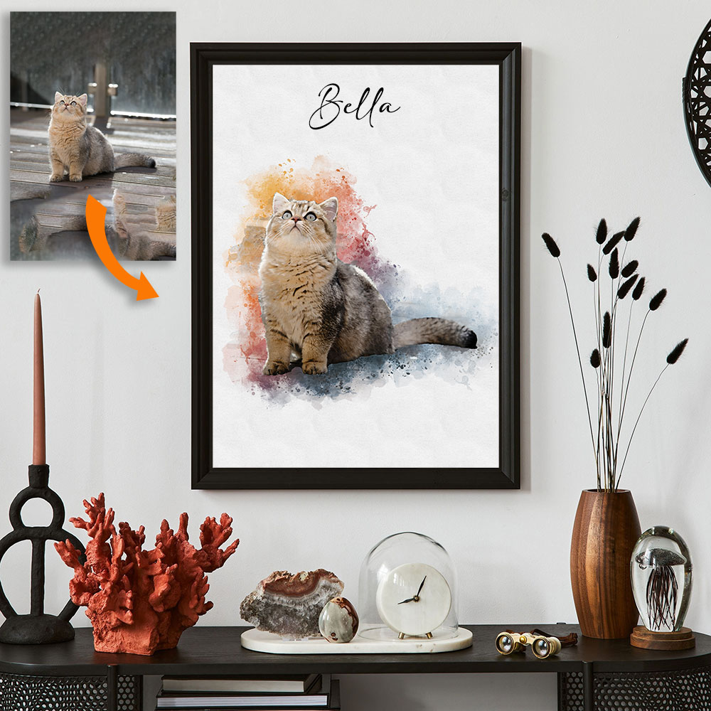 Pet Portrait Custom - صورة مخصصة للحيوانات الأليفة من الصورة