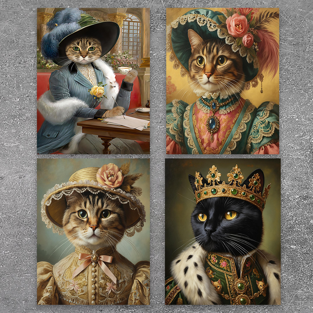 Pet Portrait Custom - لوحة قماشية مخصصة بدون إطار لصورة