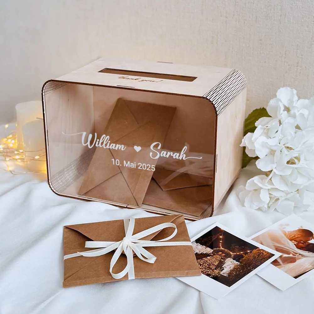 Personalized Name Box - ملصقات مخصصة للأسماء لصناديق بطاقات الزفاف