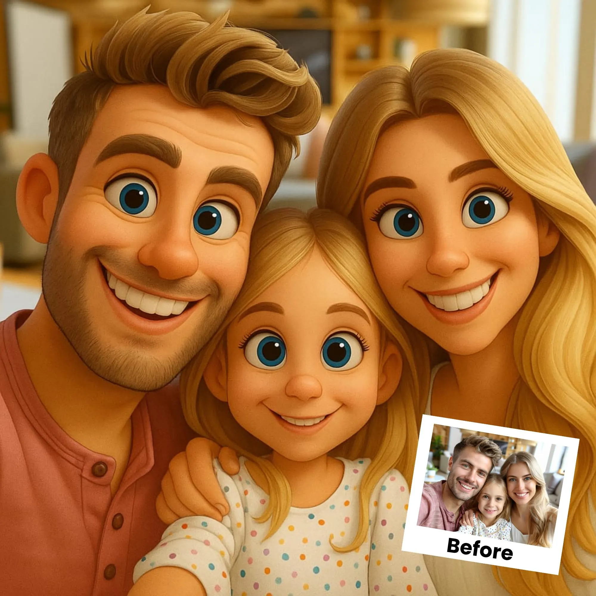 Pet Portrait Custom - صور عائلية مخصصة بشخصيات متحركة -