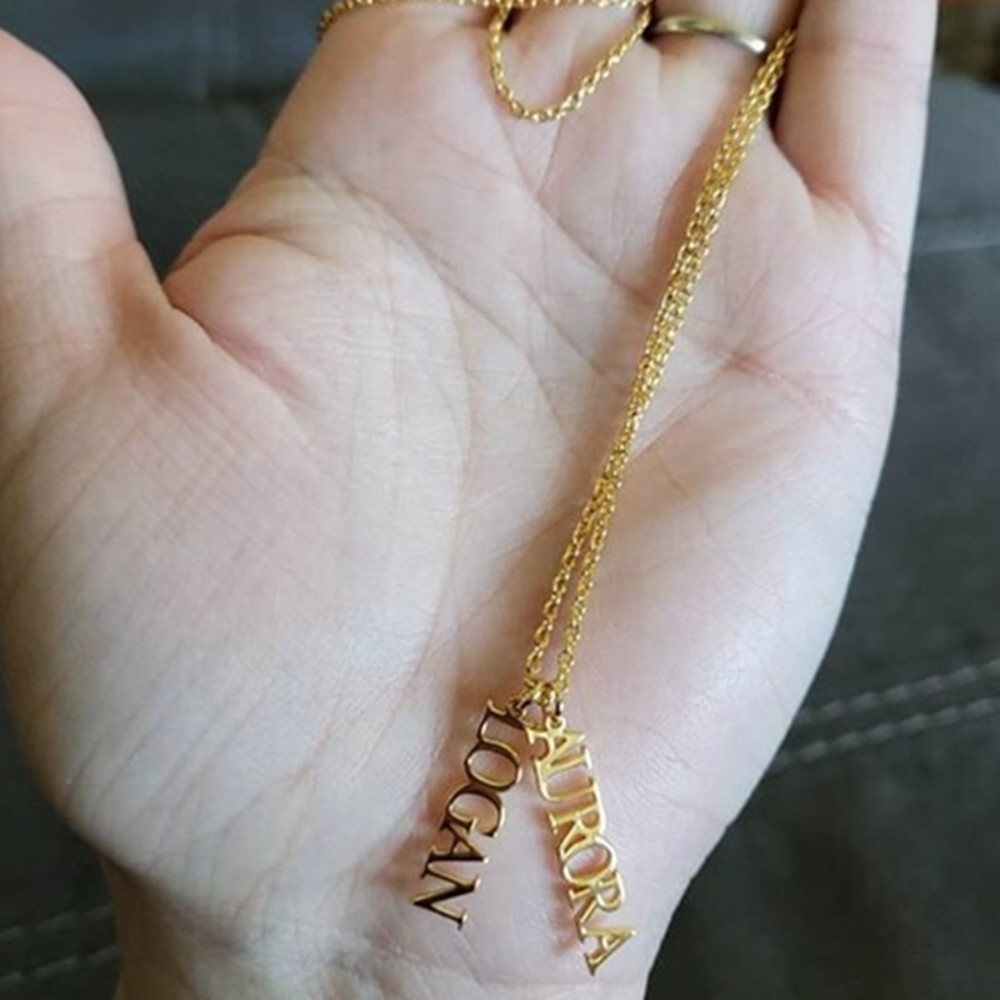 Birth Flower Necklace - مخصص متعدد اسم قلادة الفولاذ المقاوم