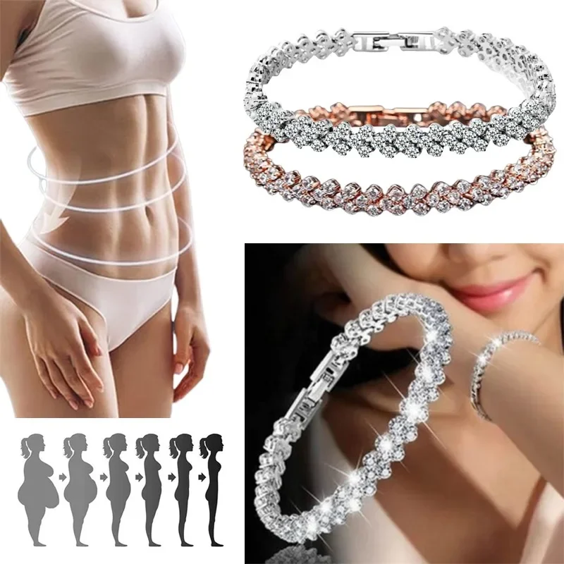 Coordinates Bracelet - أزياء المرأة كريستال سوار الذهب والفضة