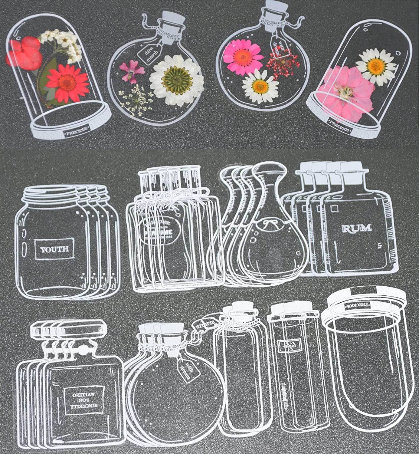Dried Flower Bookmark - علامات كتب شفافة مجففة ، صانع