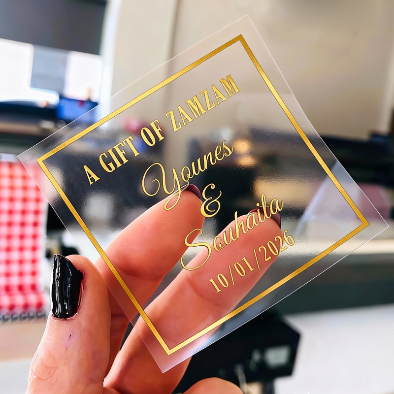 50 قطعة من ملصقات الزفاف المرب - مراجعة Personalised Candle Label وسعره