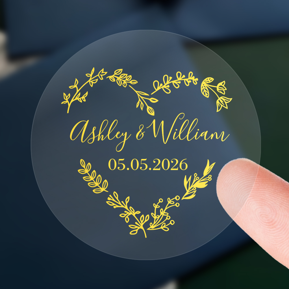 50 قطعة من ملصقات الزفاف المخص - مراجعة Personalised Candle Label وسعره