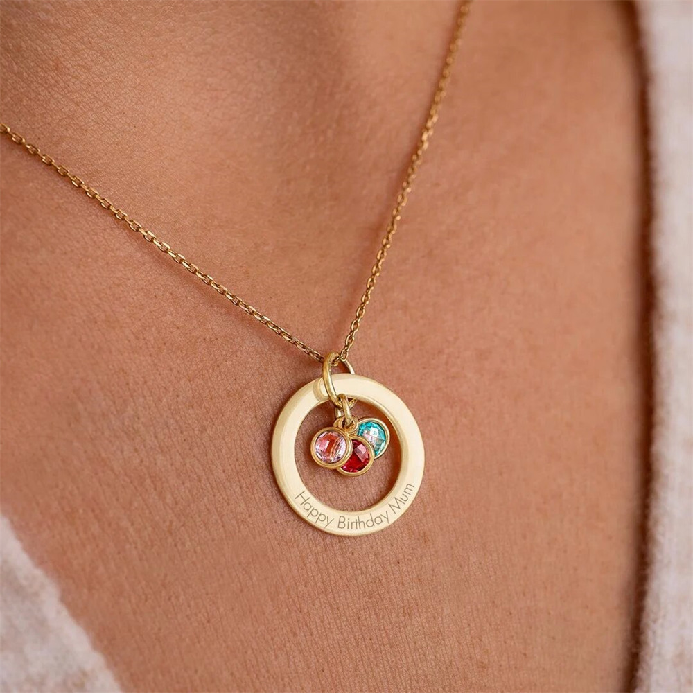 قلادة خاتم مخصصة من حجر المولد - مراجعة Birth Flower Necklace وسعره