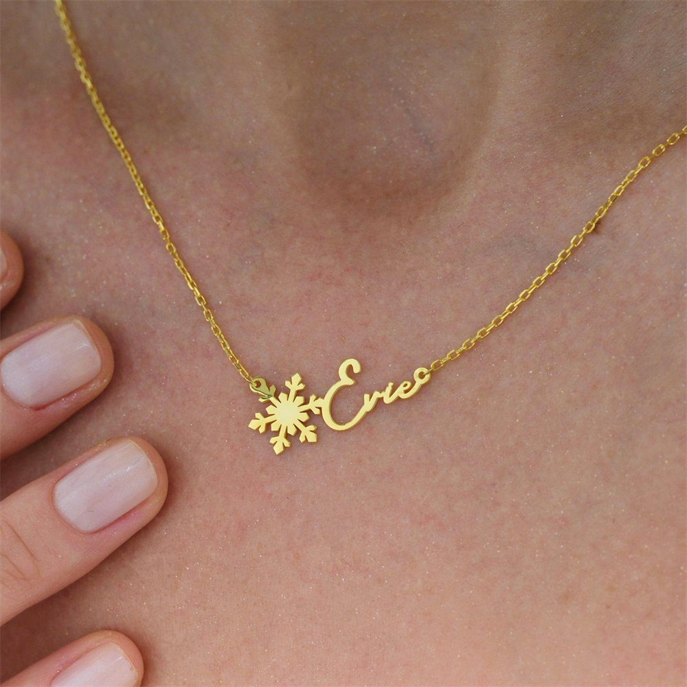 مخصص اسم بسيط قلادة الفولاذ ال - مراجعة Birth Flower Necklace وسعره
