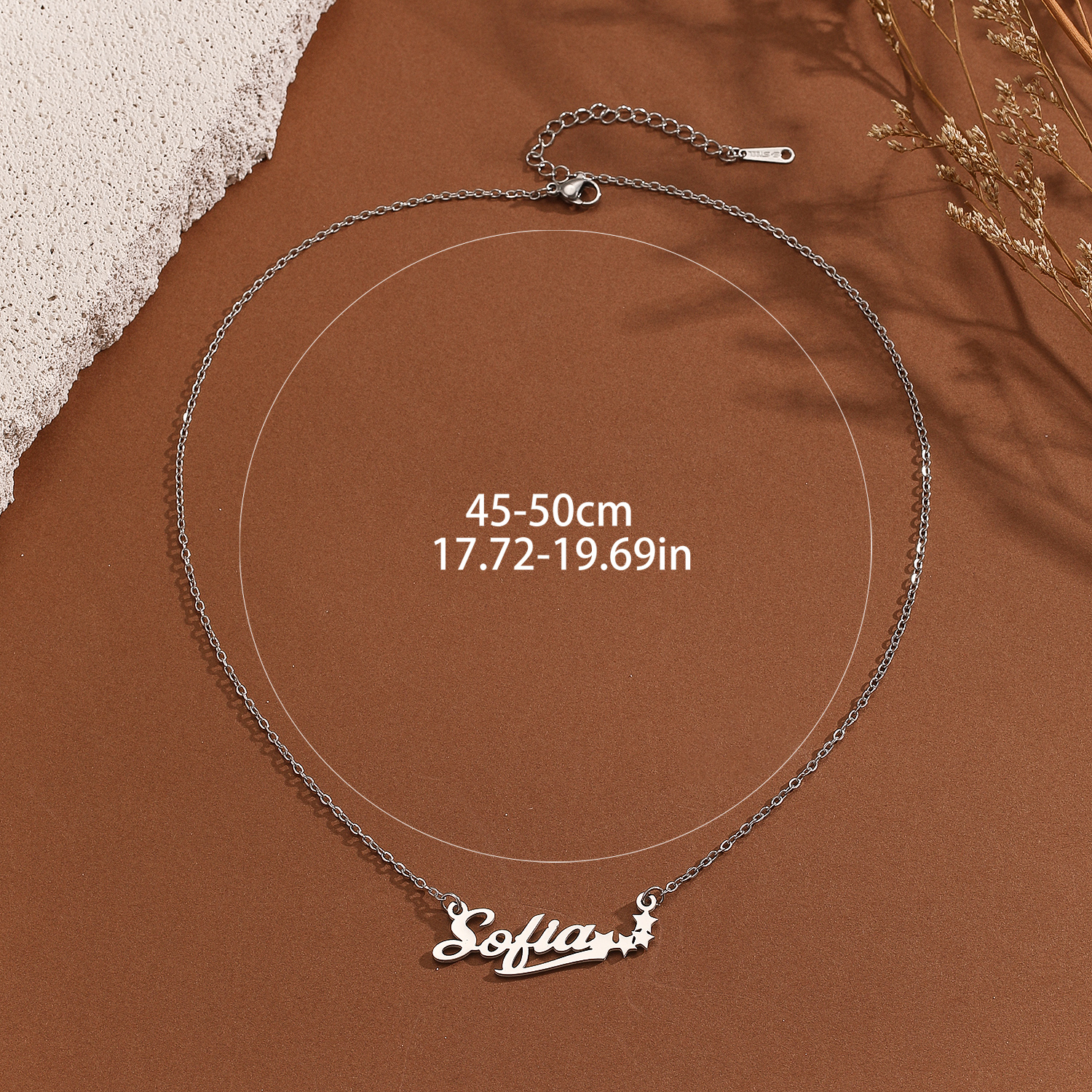 قلادة بحروف نجمة من الفولاذ ال - مراجعة Name Necklace Custom وسعره