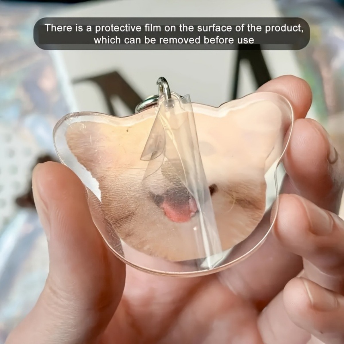 سلسلة مفاتيح مخصصة بالصور - حل - مراجعة Pet Portrait Custom وسعره
