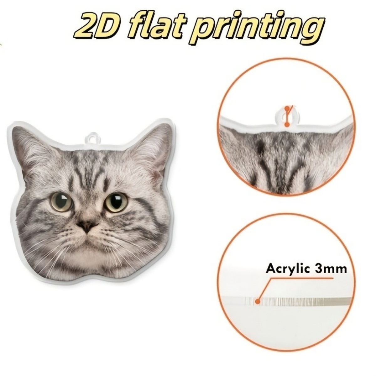 سلسلة مفاتيح مخصصة بالصور - حل - مراجعة Pet Portrait Custom وسعره