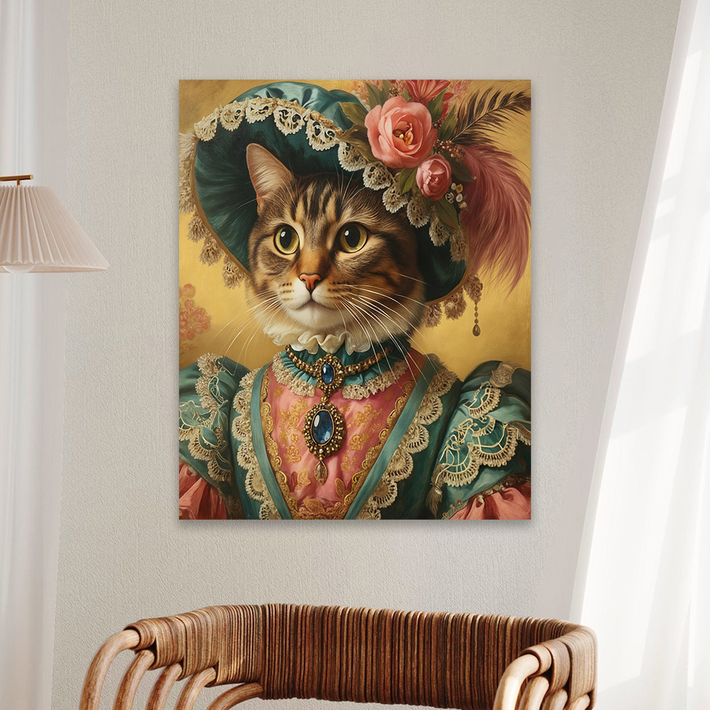 لوحة قماشية مخصصة بدون إطار لص - مراجعة Pet Portrait Custom وسعره