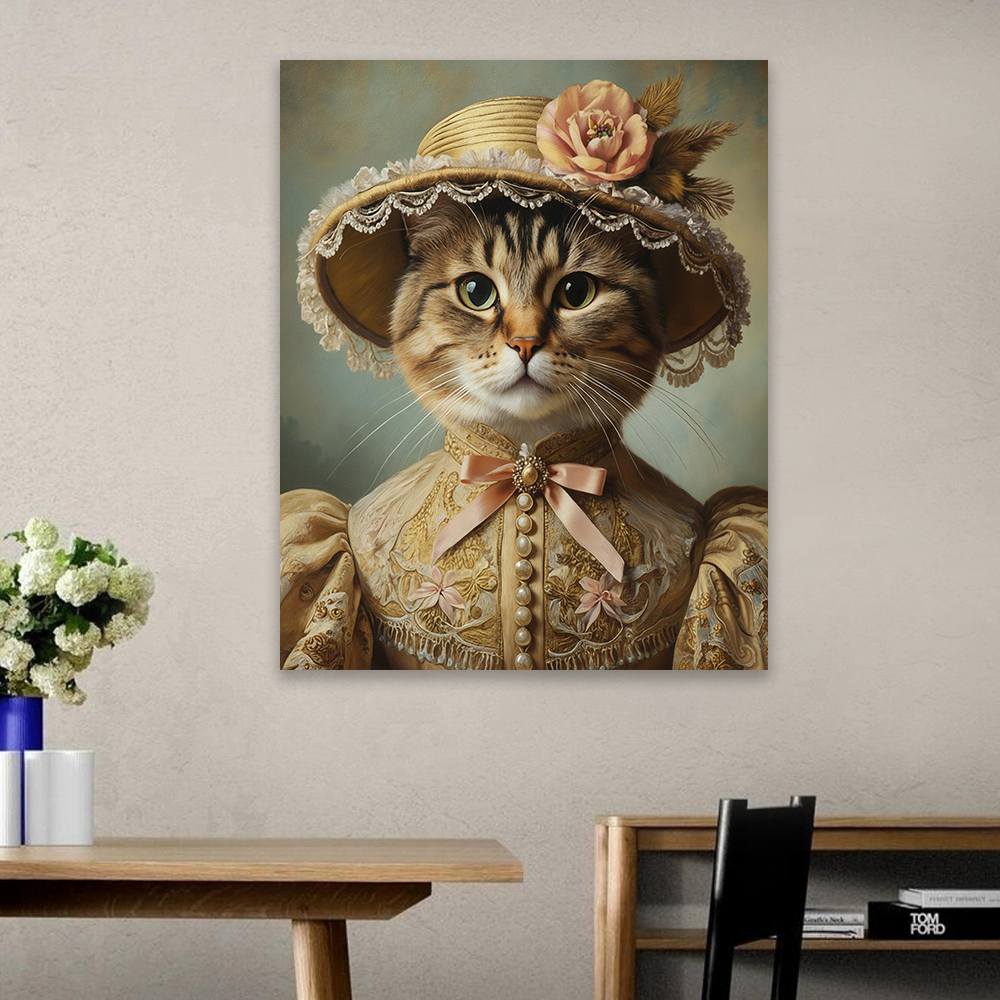 لوحة قماشية مخصصة بدون إطار لص - مراجعة Pet Portrait Custom وسعره