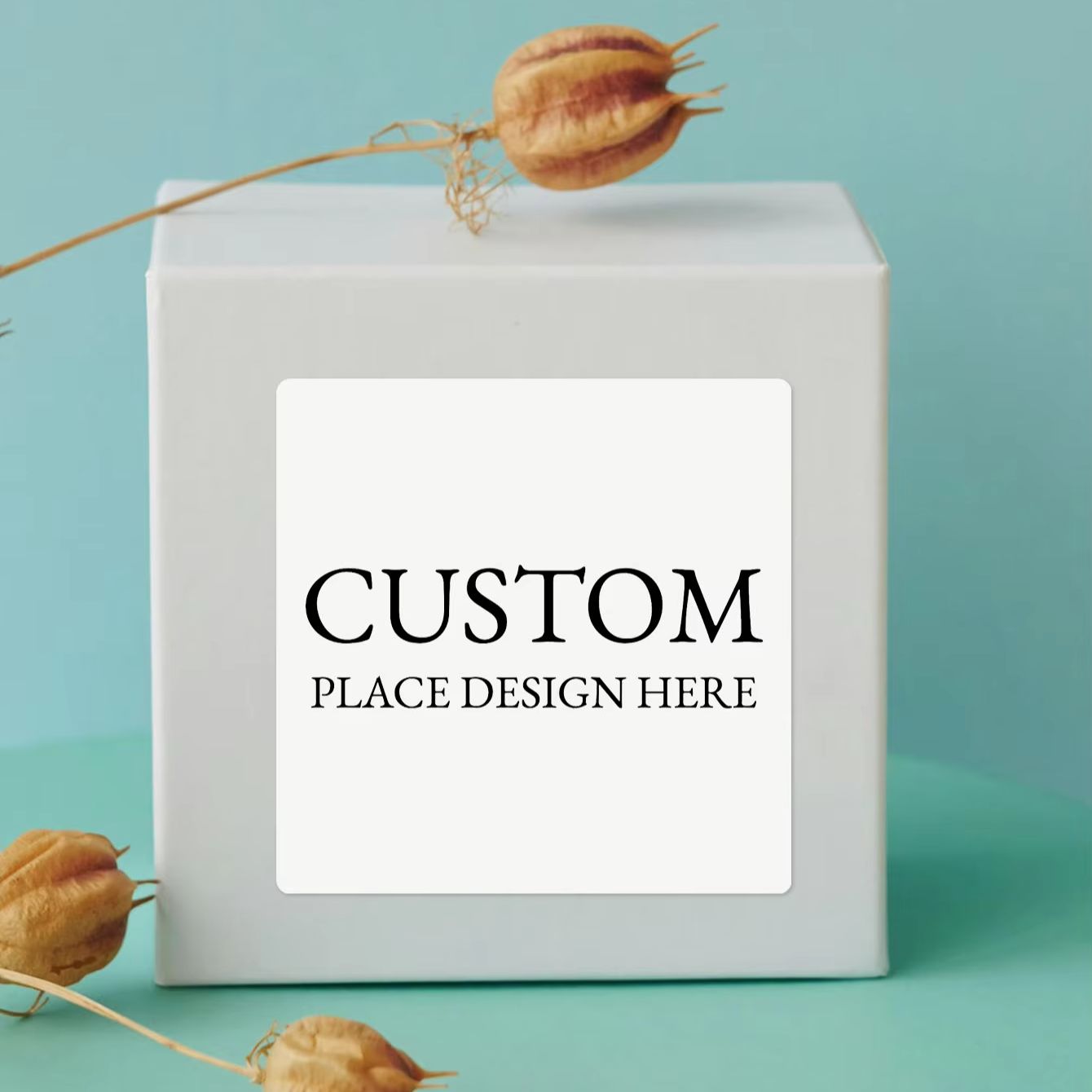 ملصقات مربعة مخصصة ومقاومة للم - مراجعة Personalised Candle Label وسعره