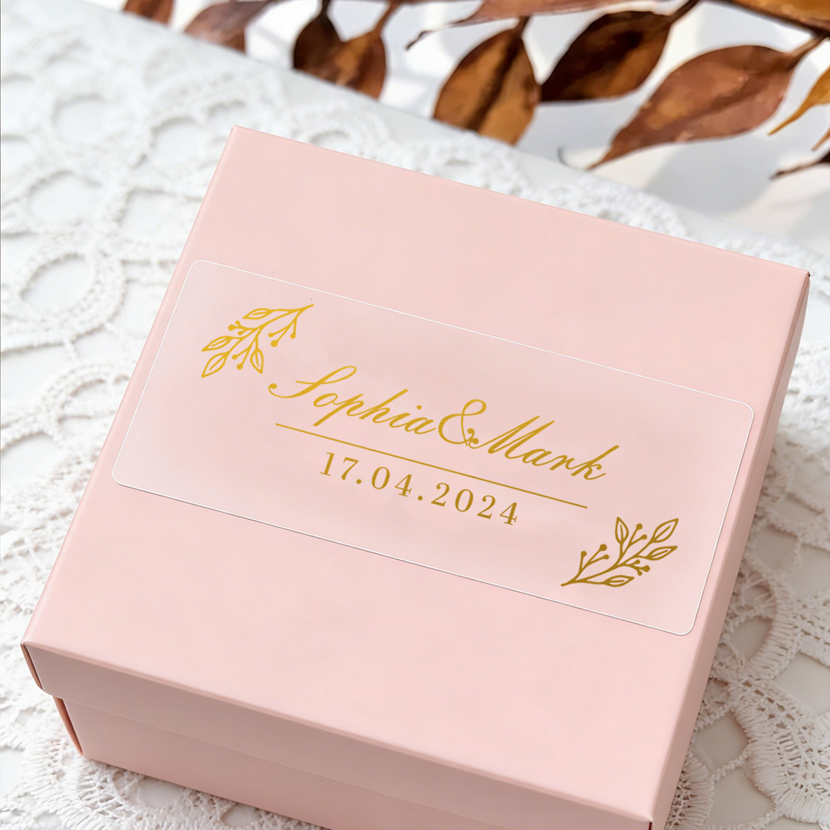 30-300 قطعة من ملصقات الزفاف ا - مراجعة Personalised Candle Label وسعره