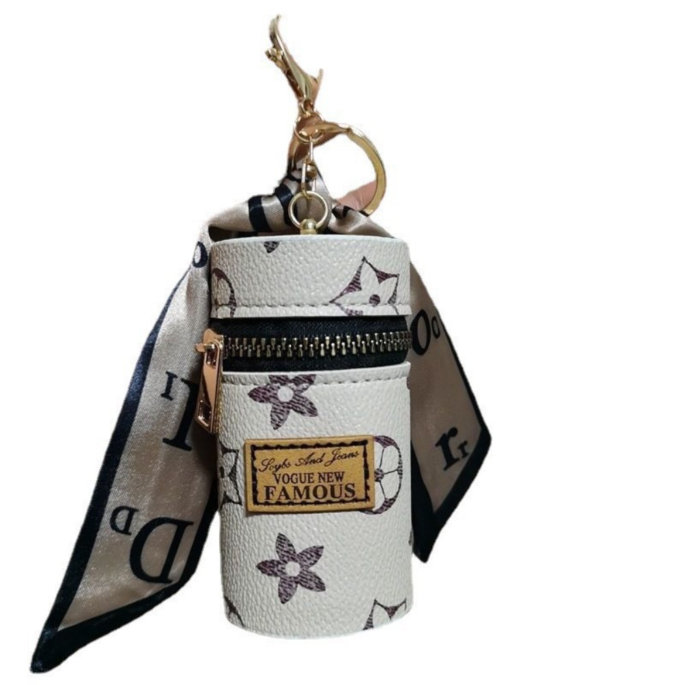 حقيبة صغيرة أسطوانية الشكل بلو - مراجعة Monogram Keychain Leather وسعره