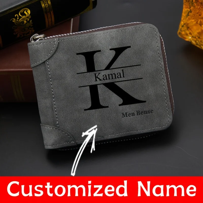 محفظة رجالية مخصصة بالاسم، عصر - مراجعة Personalized Name Box وسعره