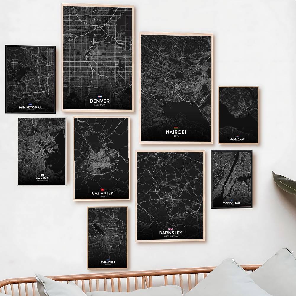باريس لندن نيويورك مخصص خريطة  - مراجعة Custom Map Poster وسعره