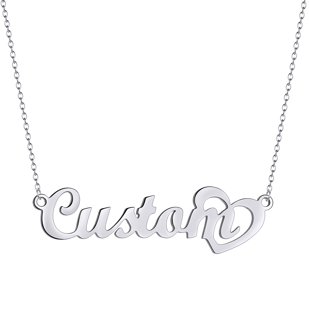 قلادة اسم مخصصة للنساء ، سلسلة - مراجعة Name Necklace Custom وسعره