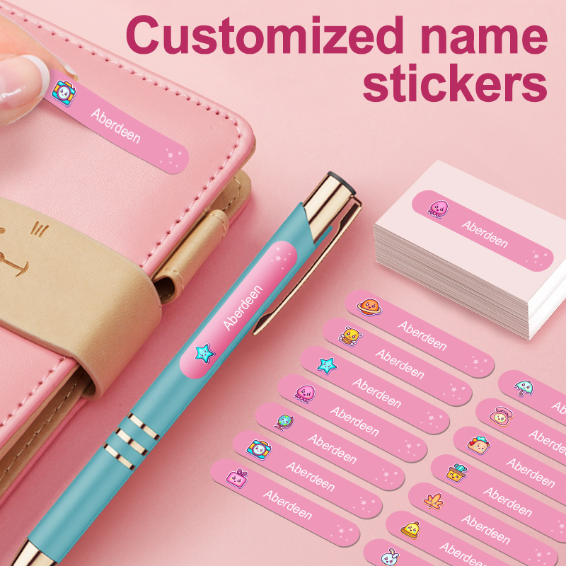 ملصقات مخصصة مقاومة للماء لزجا - مراجعة Personalized Name Box وسعره