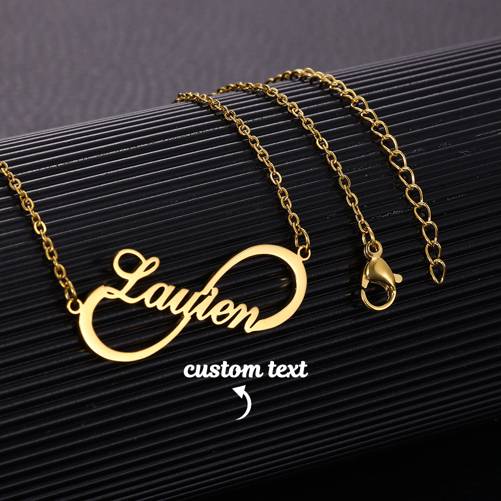 قلادات مخصصة بتصميم لانهائي لل - مراجعة Name Necklace Custom وسعره