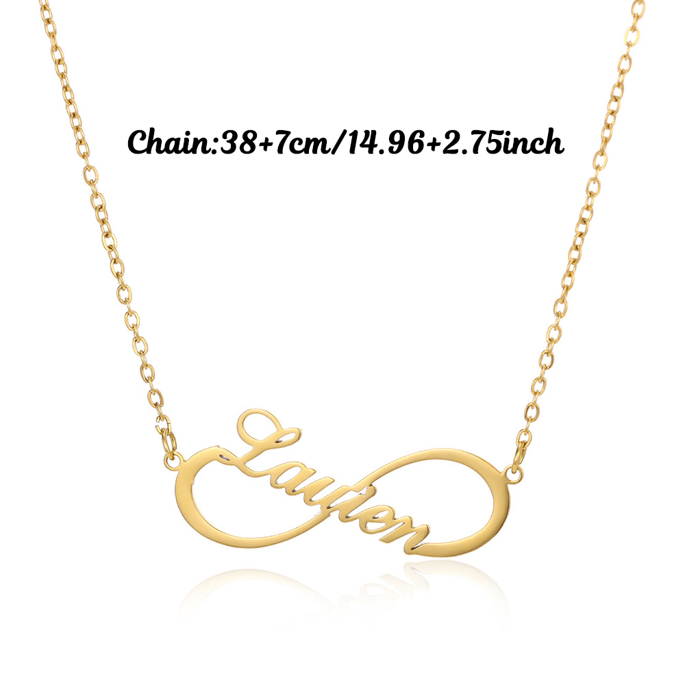قلادات مخصصة بتصميم لانهائي لل - مراجعة Name Necklace Custom وسعره