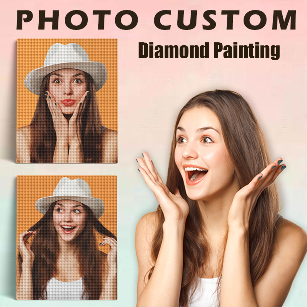 لوحة فنية مرصعة بالألماس من إي - مراجعة Photo Mosaic Print وسعره