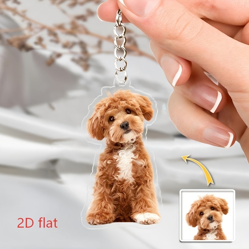سلسلة مفاتيح أكريليك مخصصة مع  - مراجعة Pet Portrait Custom وسعره