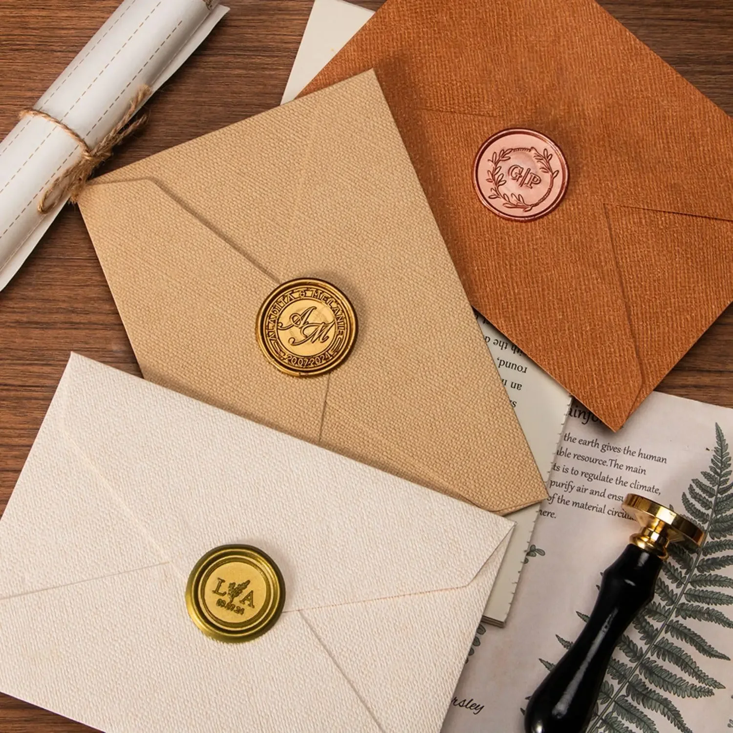 مخصص ختم من الشمع عدة ختم اسم  - مراجعة Wax Seal Letter Kit وسعره