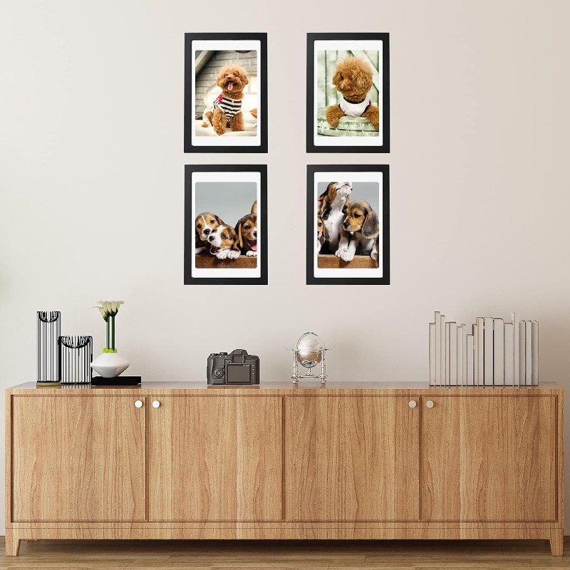 5 قطع مجموعة A4 إطارات صور خشب - مراجعة Engraved Wood Frame وسعره