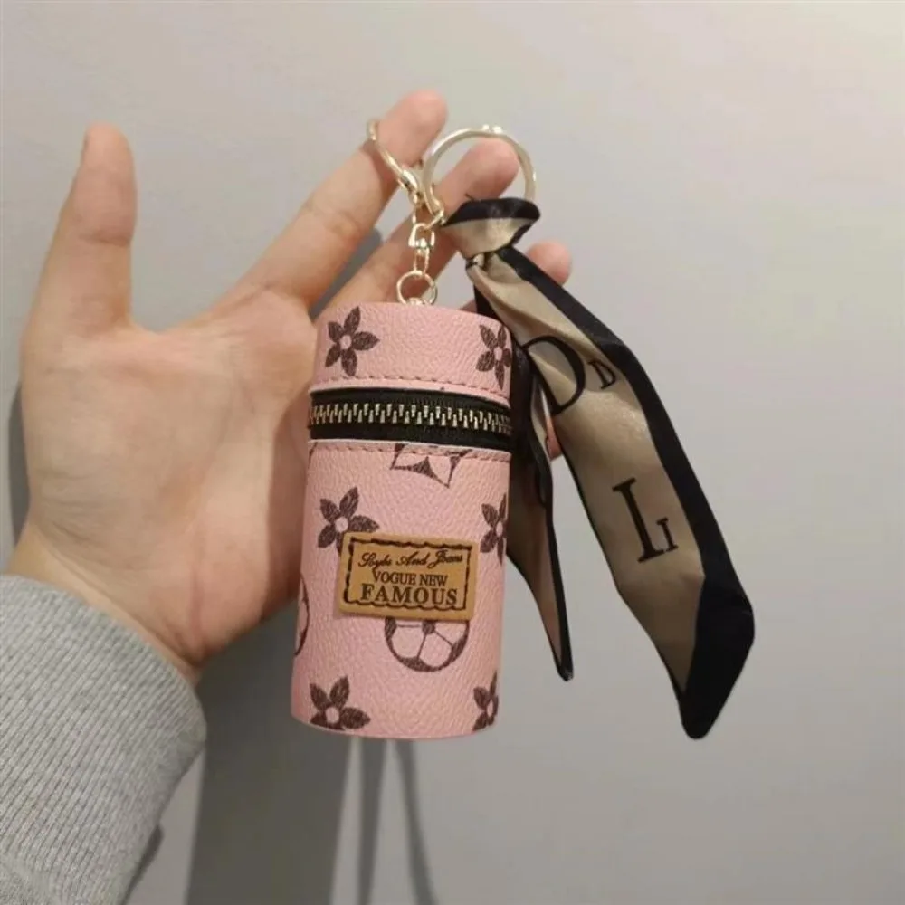 حقيبة أحمر شفاه صغيرة أسطوانية - مراجعة Monogram Keychain Leather وسعره