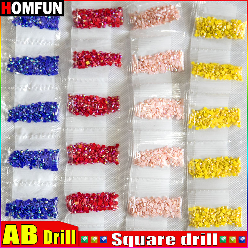 HOMFUN AB مربع الحفر DIY الماس - مراجعة Photo Mosaic Print وسعره