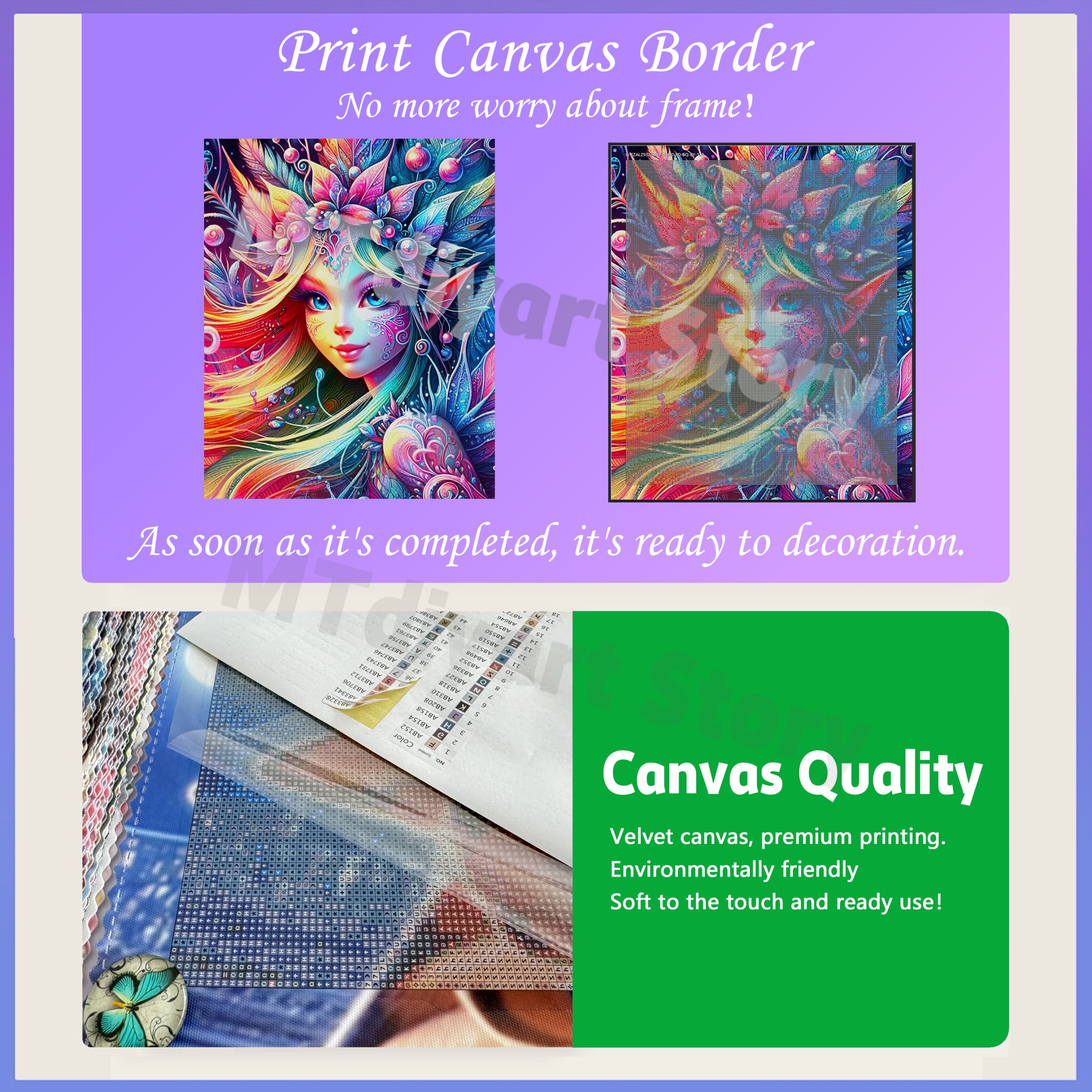 طقم فن الرسم بالألماس للقطط، م - مراجعة Photo Mosaic Print وسعره