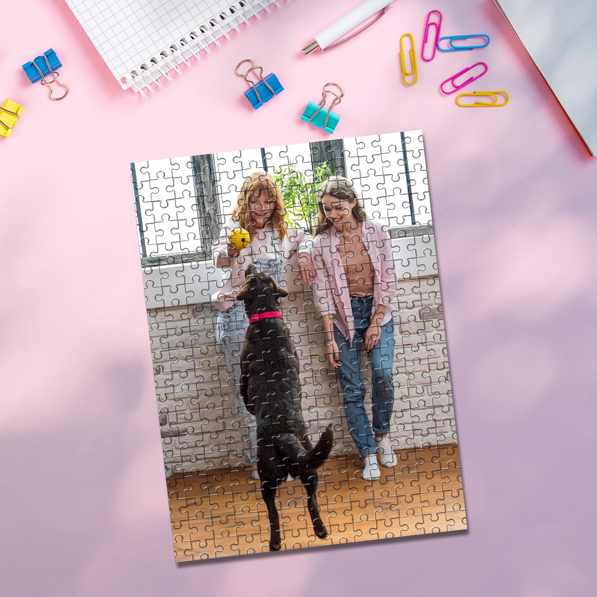 35/150/300/500/1000 قطعة لغز ص - مراجعة Pet Portrait Custom وسعره