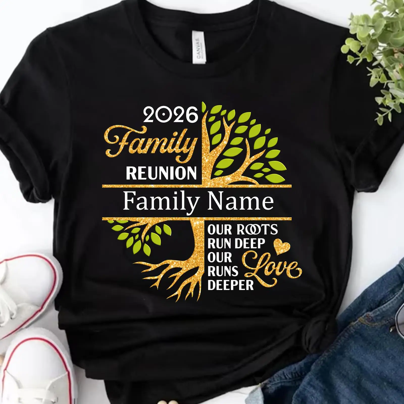 تي شيرت مخصص لاجتماعات العائلة - مراجعة Family Tree Print وسعره