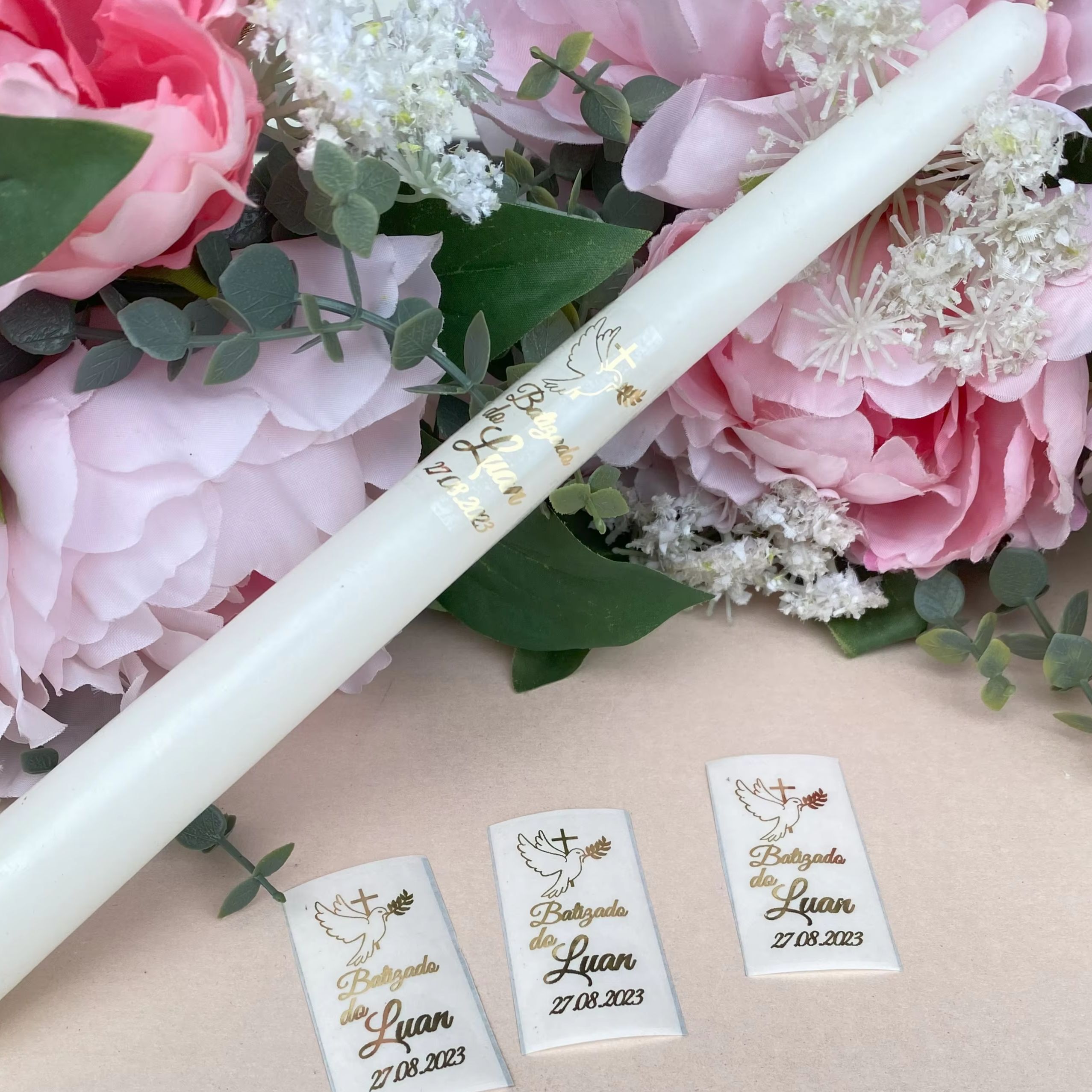 10 ملصقات من ملصقات الشموع الم - مراجعة Personalised Candle Label وسعره