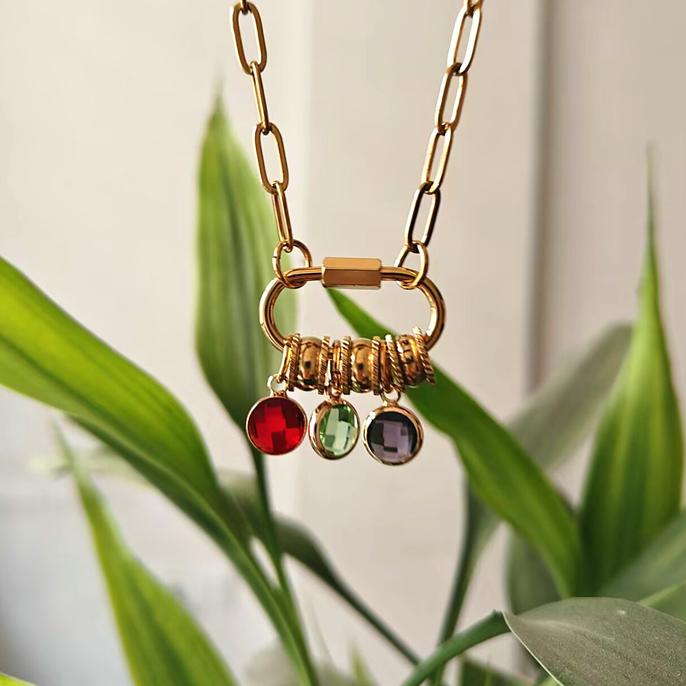 مخصص حلقة تسلق اسم سحر قلادة ا - مراجعة Birth Flower Necklace وسعره