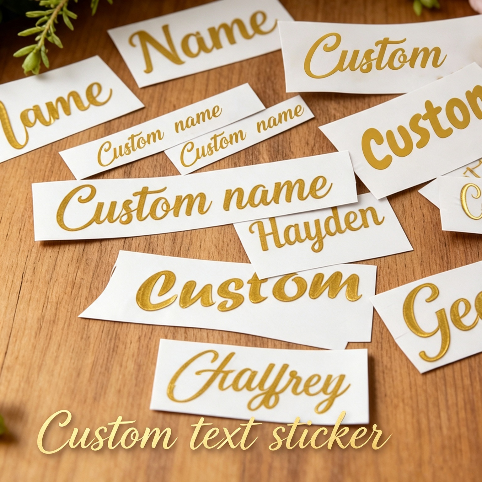 ملصقات أسماء مخصصة، ملصقات ذهب - مراجعة Personalised Candle Label وسعره