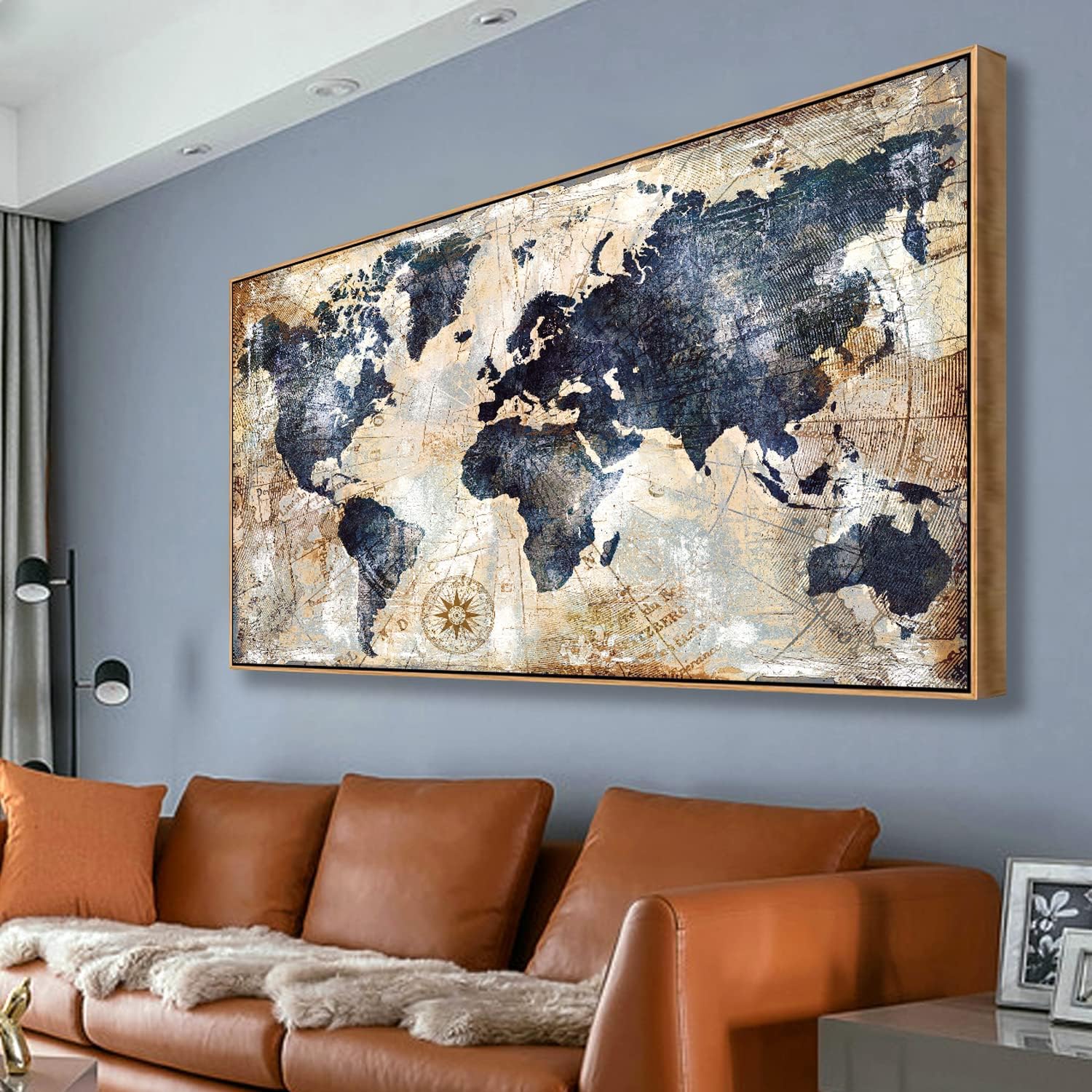 رسم جداري لخريطة العالم ، عمل  - مراجعة Custom Star Map وسعره