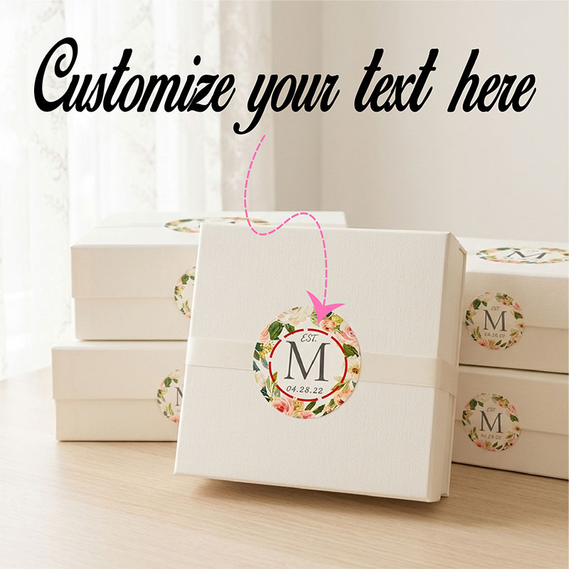 ملصقات مخصصة بتصميم زهرة الفاو - مراجعة Personalized Name Box وسعره